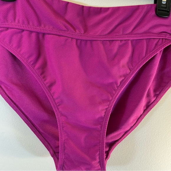NWT Time and Tru Plum Color Textured Fold-Over Bikini Bottom – Size XL (16–18) - Picture 3 of 8